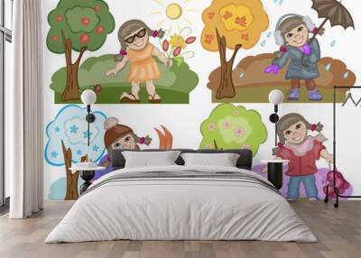 seasons Wall mural