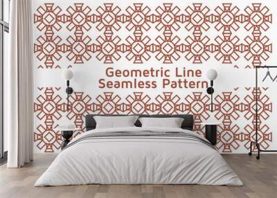 Background Texture in Geometric Line Ornamental Style Wall mural