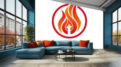 Logo Fire Rescue Church Christ Savior Of My Soul Wall mural