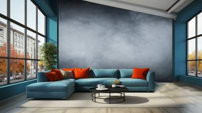 smoke texture over blank black background Wall mural