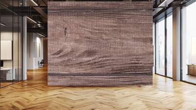 Top above overhead view close-up  photo of natural brown wooden background Wall mural