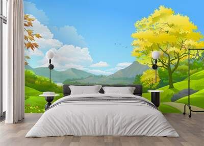 A forest in a paradise Wall mural