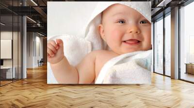 baby after bath #11 Wall mural