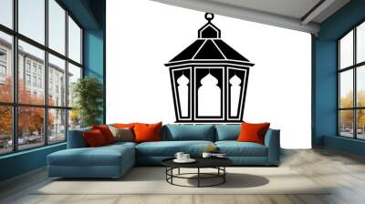 design islamic eid lanterns silhouette Wall mural