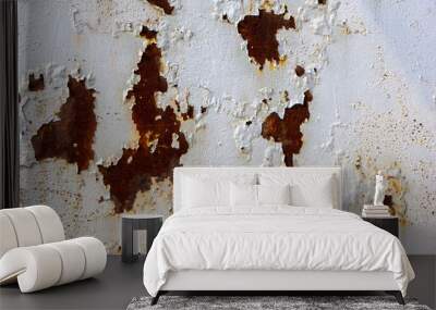 rusty metal sheet - surface texture Wall mural