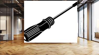 screwdriver, screwdriver icon, screwdriver silhouette Wall mural