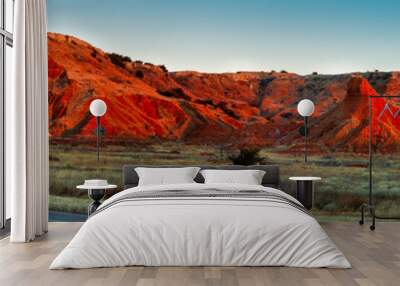 The Gloss Mountains of Northwestern Oklahoma Wall mural