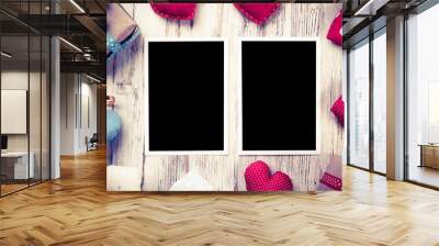 Blank photo card  Wall mural