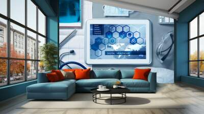 Digital technologies in medicine Wall mural