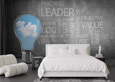 Effective business innovations for world. Wall mural