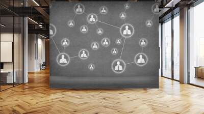 Networking concept Wall mural