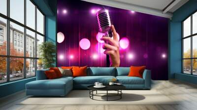 Popular singer Wall mural