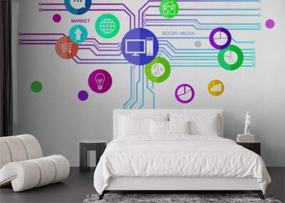 User interface Wall mural