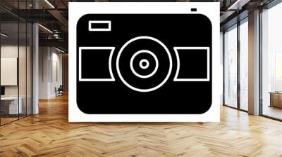 camera glyph icon 2 Wall mural