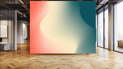 Abstract grainy gradient background with waves Wall mural