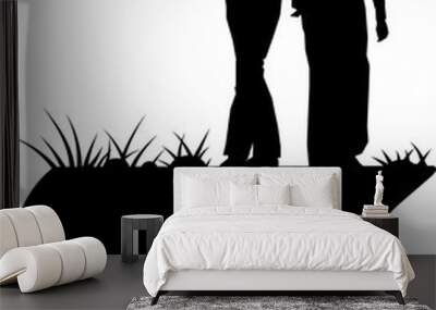 People Silhouette Wall mural