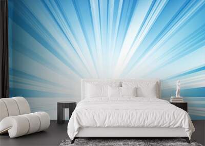 Abstract light blue background, vector and illustration. Wall mural