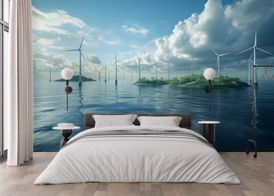 Renewable Energy Solutions to Mitigate Climate Change Wall mural