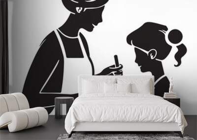 person in the kitchen Wall mural