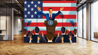 Public Speeches United States of Americas Independence Day Wall mural