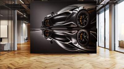 sport car wallpaper illustration images Ai Generative	 Wall mural