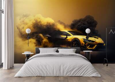 sport car wallpaper illustration images Wall mural