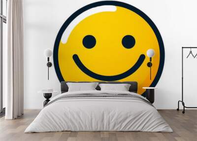 happy smiley face Wall mural