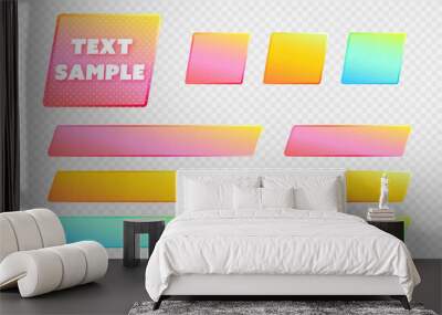 Telop_base_with_gradation_dot Wall mural