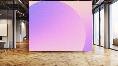 Grainy banner abstract gradient sphere circle purple pink yellow light geometric shape noise texture poster design Wall mural