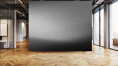 Grainy black white gray noise texture background, monochrome gradient banner poster header design Wall mural