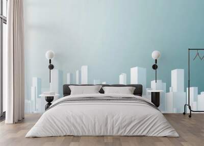 Minimalist Cityscape Wall mural