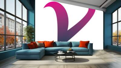 modern letter v logo design Wall mural