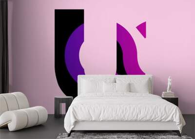 logo pink Wall mural