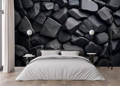 Background of the Dark Stone Pattern Wall mural