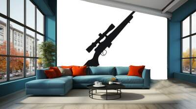 Firearms Silhouette Wall mural