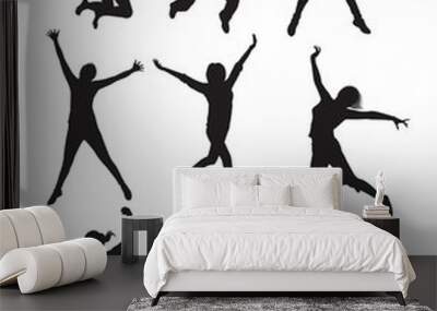 Jumping Wall mural