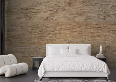 rustic old wood texture with wear marks aged in full frame Wall mural