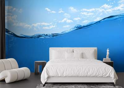 blue tropical water Wall mural