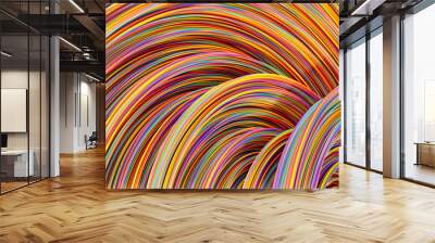 colourful wires Wall mural