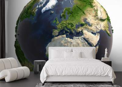 earth isolated Wall mural