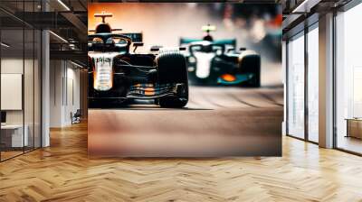 f1 race cars Wall mural