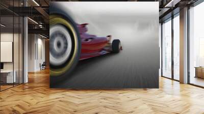 formula one car speeding Wall mural