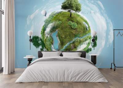 green planet Wall mural