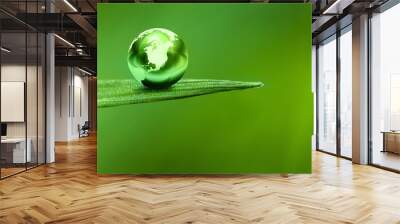 green planet Wall mural