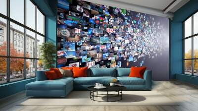 pictures flow Wall mural