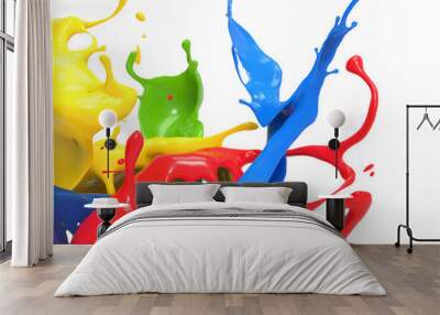 splashing colors Wall mural