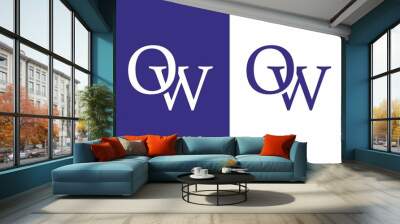 initial letter text of OW Wall mural