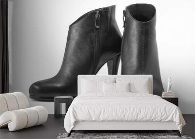 Black boots Wall mural