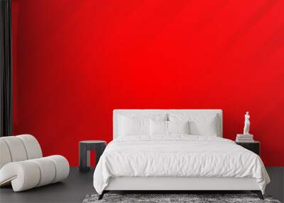 abstract red banner background. vector illustration Wall mural