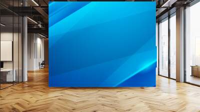 blue abstract background with a lot of lines and lights for website, technology business presentation, banner. social media graphic design, etc. Wall mural